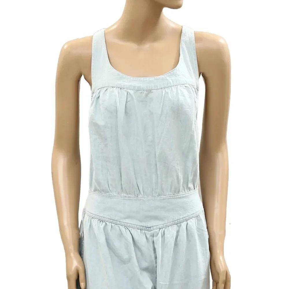 Free People We The Free Vintage Heirloom One-Piece Jumpsuit Smocked L 287986